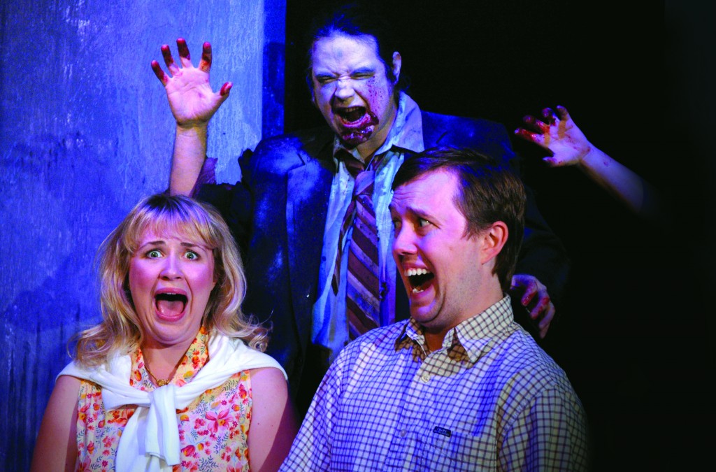 "SONG OF THE LIVING DEAD" (2008): Erin Meadows, Stephen Platinum (center) and Gabriel Dean. Photo: Linnea Frye