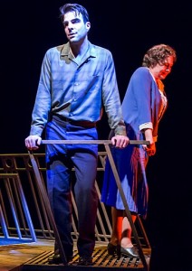 TONY NOMINEE Cherry Jones, with Zachary Quinto, in "The Glass Menagerie."