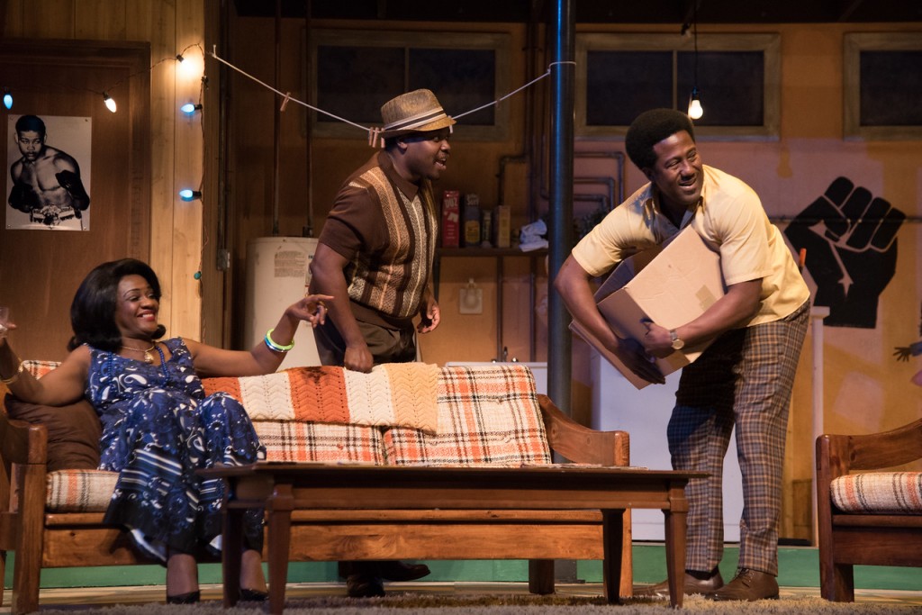 At True Colors, Tonia Jackson, Enoch King (center) and E. Roger Mitchell in "Detroit '67." Photo: Josh Lamkin