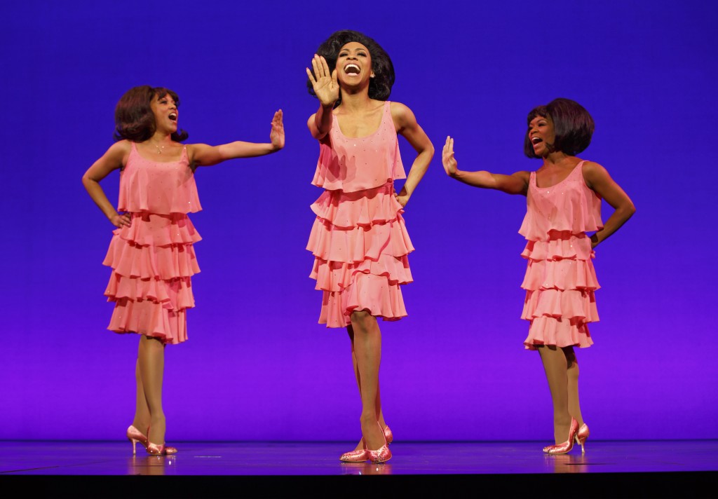 The Supremes (from left): Krisha Marcano as Florence Ballard, Allison Semmes as Diana Ross and  Trisha Jeffrey as Mary Wilson.