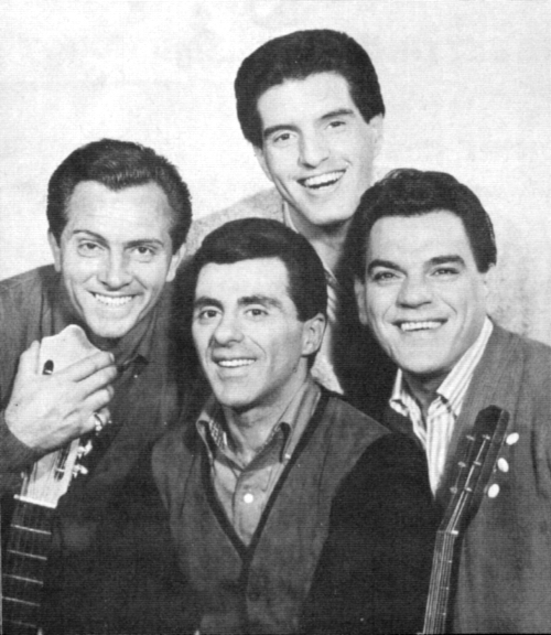 Tommy Devito (from left), Frankie Valli, Bob Gaudio and Nick Massi. Massi died in 2000. The remaining three are in their 70s.