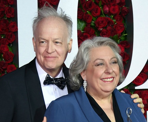 Acting winners for best-play winner "The Humans": Reed Birney (left) and Jayne Houdyshell. Photo: Dimitrios Kamburis/Getty Images