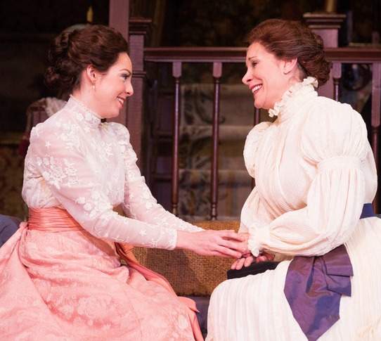 Collins (right, with Ann Marie Gideon) in playwright Janece Shaffer's "The Geller Girls," at the Alliance in 2014. Photo: Greg Mooney