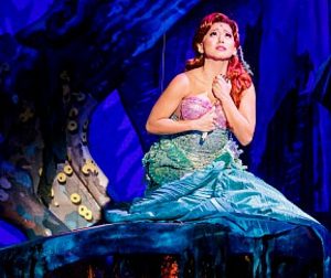 Diana Huey is Ariel in the latest version of “The Little Mermaid” to play the Fox Theatre. Photo: Mark Kitaoka for Seattle’s 5th Avenue Theatre.