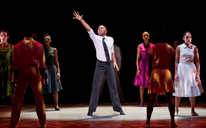 Alvin Ailey American Dance Theater performs Hope Boykin's "r-Evolution, Dream." Photo: Paul Kolnik 