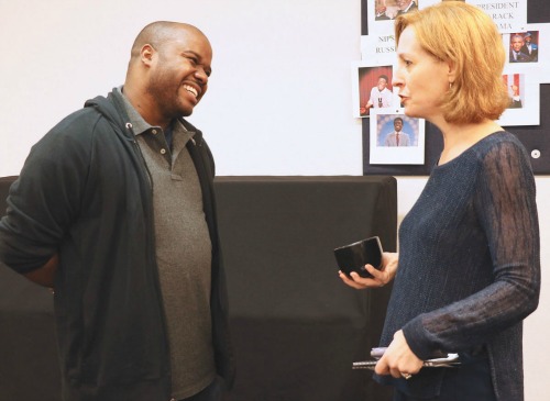Mark Kendall with Alliance artistic director Susan V. Booth. Photo; A'riel Tinter