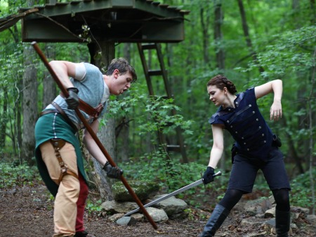 Into the woods with "Robin Hood." Photo: BreeAnne Clowdus