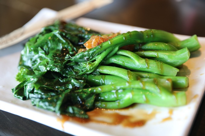 Chinese broccoli with oyster sauce is but one of many, many dishes you'll food on the Food Terminal's 50-page menu. Photo: David Danzig
